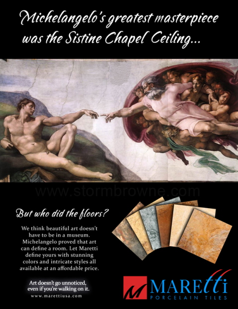 Michelangelo Ad - Who Did the Floors - Final Design (Ceiling)