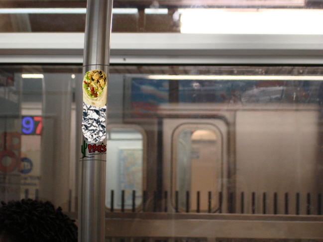 Moe's Burritos - Subway Guerilla Ad